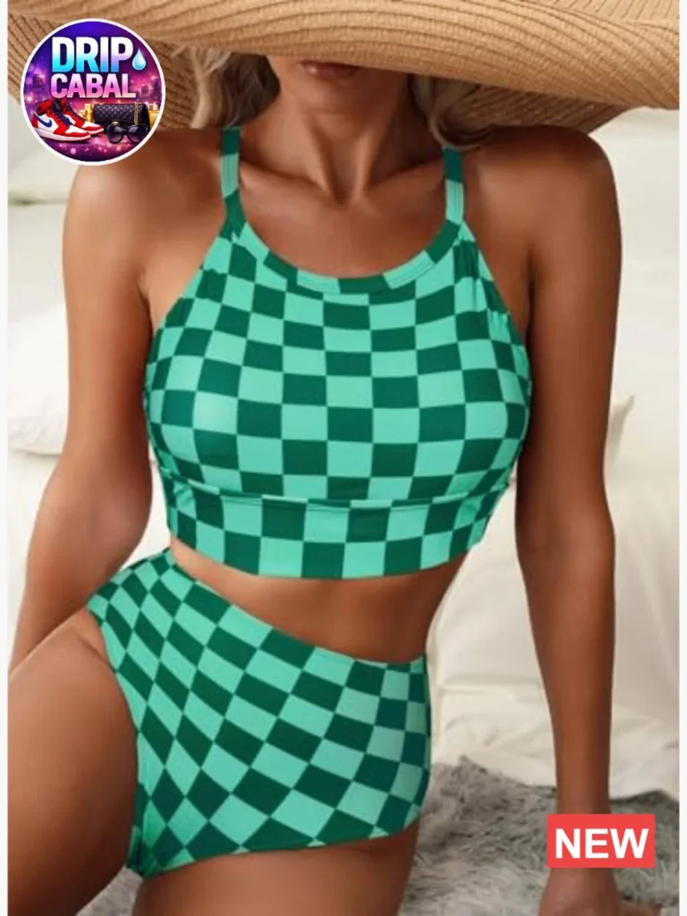 High Waisted Bikini Set Two Piece Swimsuit Tummy Control